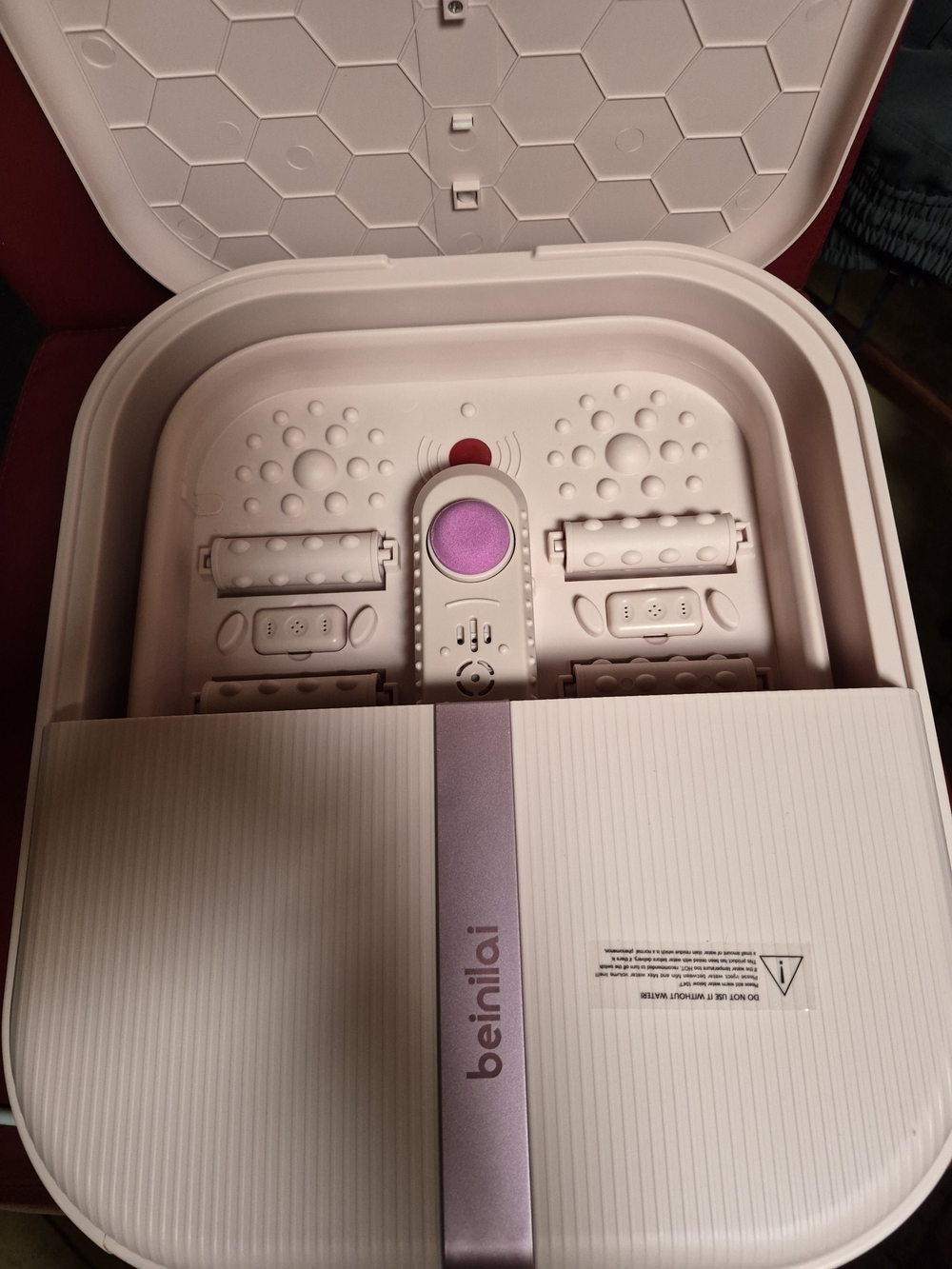 Beinilai Foot Spa Massager - Pink/Purple Accents
